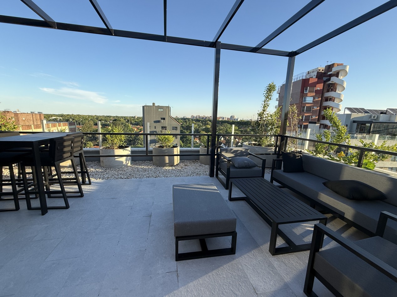 Departamento en San Isidro en alquiler con balcon terraza y cochera  a estrenar