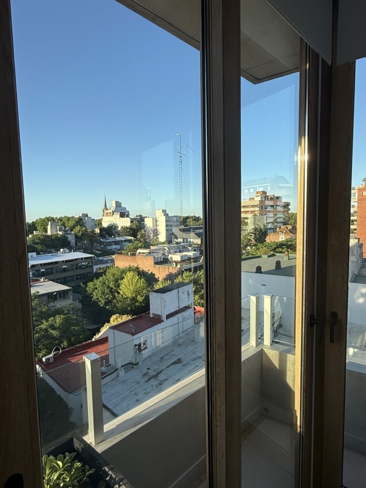 Departamento en San Isidro en alquiler con balcon terraza y cochera  a estrenar